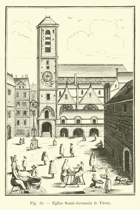 Saint Germain le Vieux Kilisesi by French School