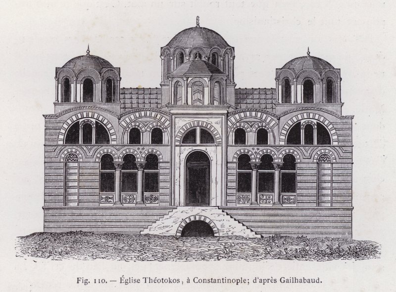 Eglise Theotokos, bir Konstantinopolis; d