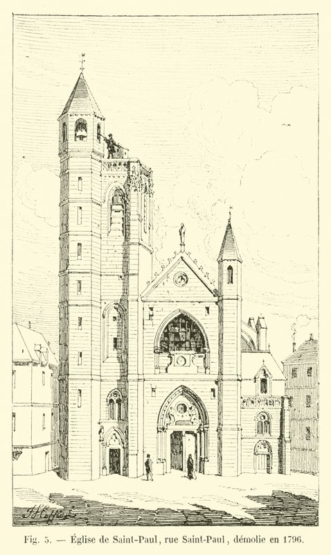 Saint-Paul Kilisesi, rue Saint-Paul, 1796