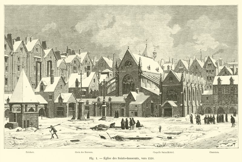 1550 dolaylarında Azizler-Masumlar Kilisesi by French School
