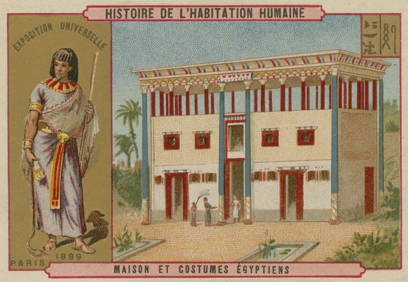 Mısır evi ve kostümleri by French School