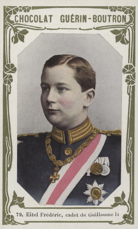 Eitel Frederic, Guillaume II öğrencisi (renkli fotoğraf) by French School