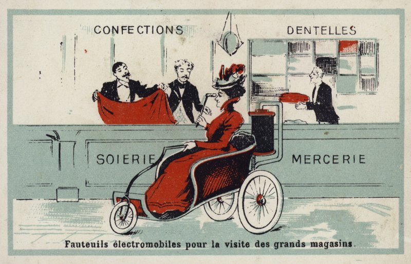 Mağaza ziyaretleri için elektrikli koltuklar by French School