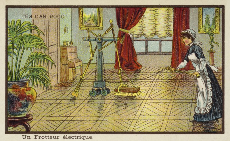 2000 yılında elektrikli zemin cila makinesi by French School