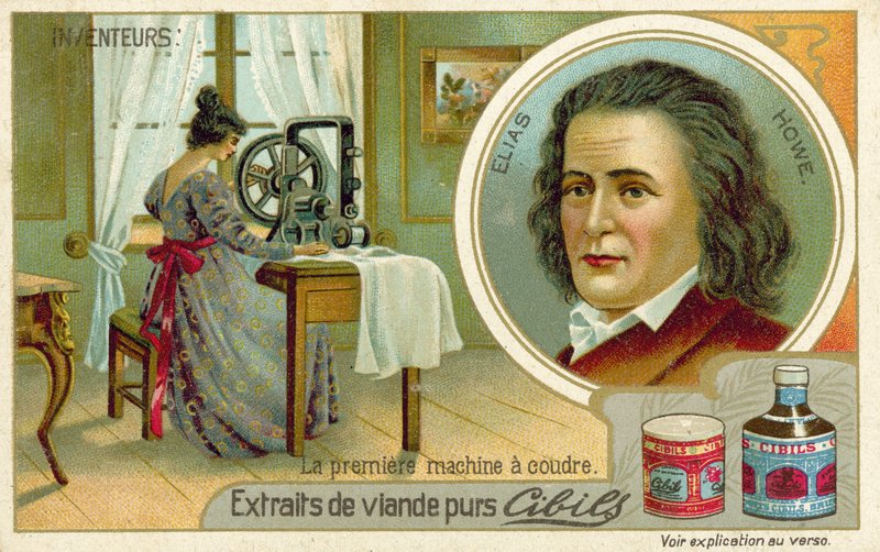 Elias Howe, ilk dikiş makinesinin mucidi by French School