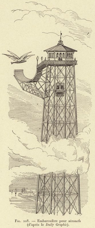 Uçak için rıhtım (Günlük Grafikten) (gravür) by French School