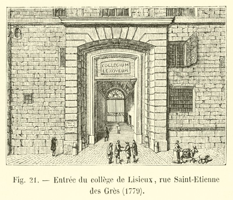 Lisieux kolejine giriş, rue Saint-Etienne des Gres, 1779 by French School