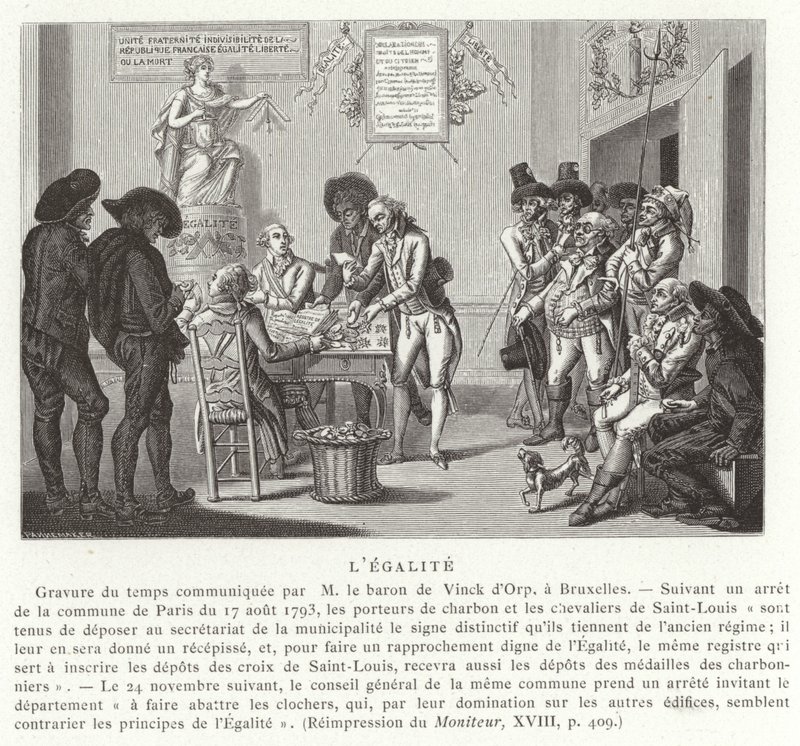 Eşitlik, Fransız Devrimi, 1793 by French School
