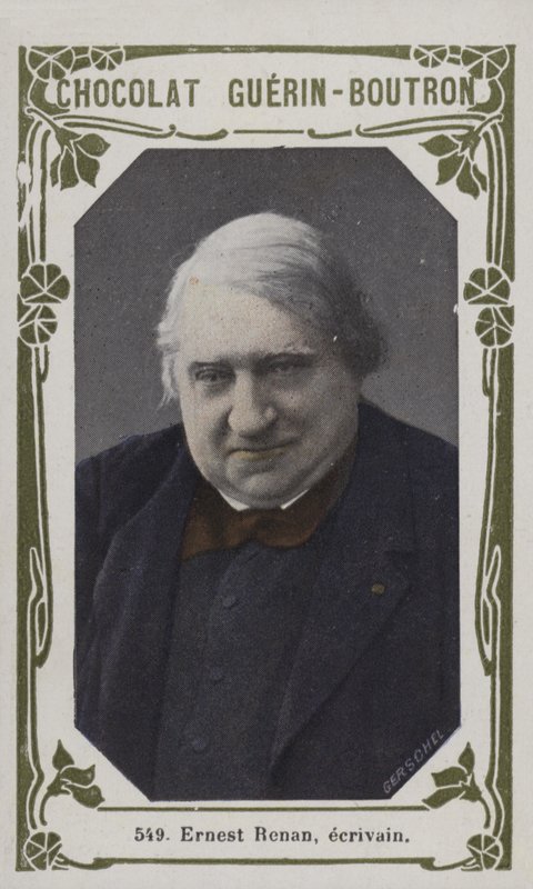 Ernest Renan, ecrivain (renkli fotoğraf) by French School
