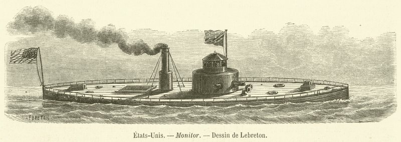Amerika Birleşik Devletleri, Monitör (gravür) by French School