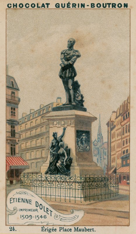 Etienne Dolet, Yazıcı, 1509-1546, Erigee Place Maubert by French School