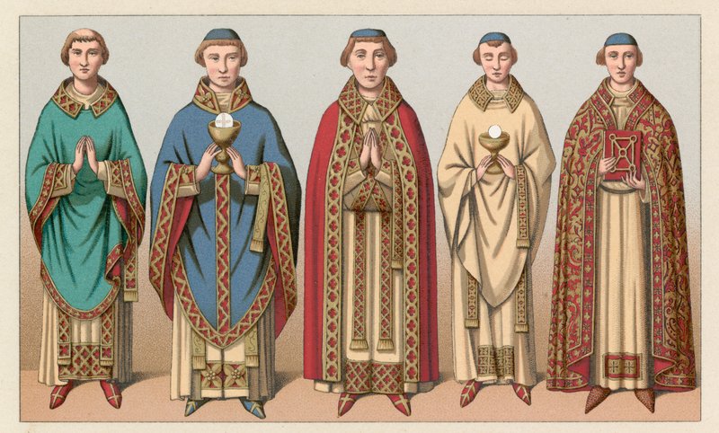 Avrupa Orta Çağ Kostümü by French School