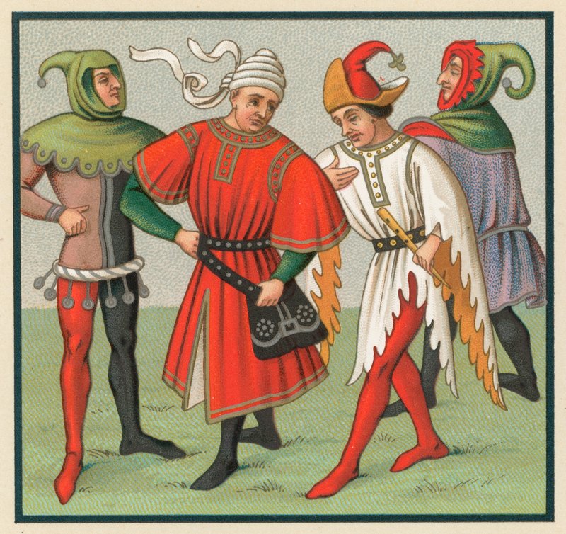 Avrupa Orta Çağ Kostümü by French School