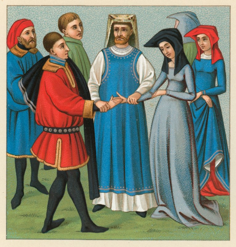 Avrupa Orta Çağ Kostümü by French School