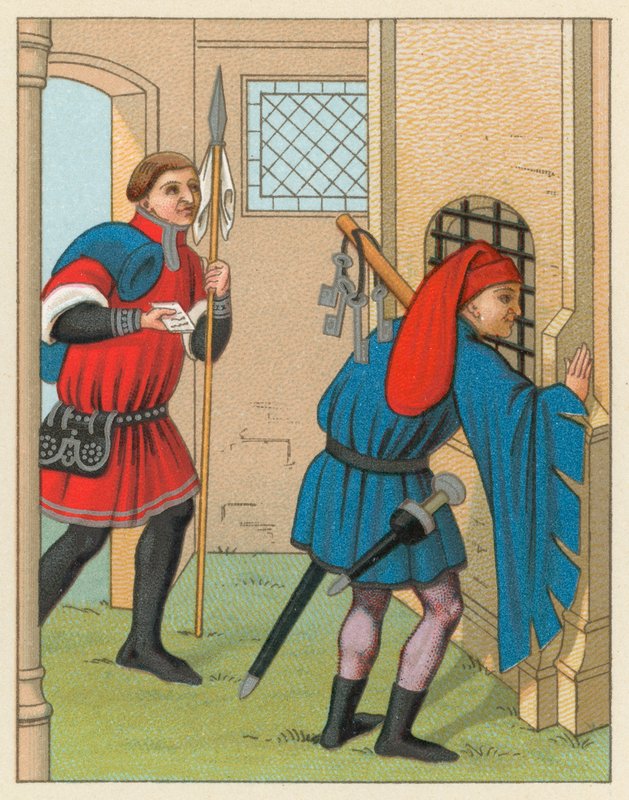 Avrupa Orta Çağ Kostümü by French School