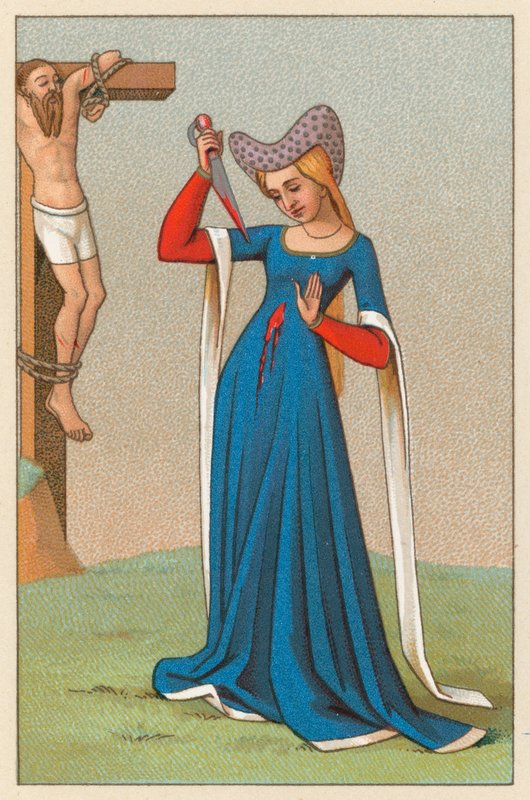 Avrupa Orta Çağ Kostümü by French School