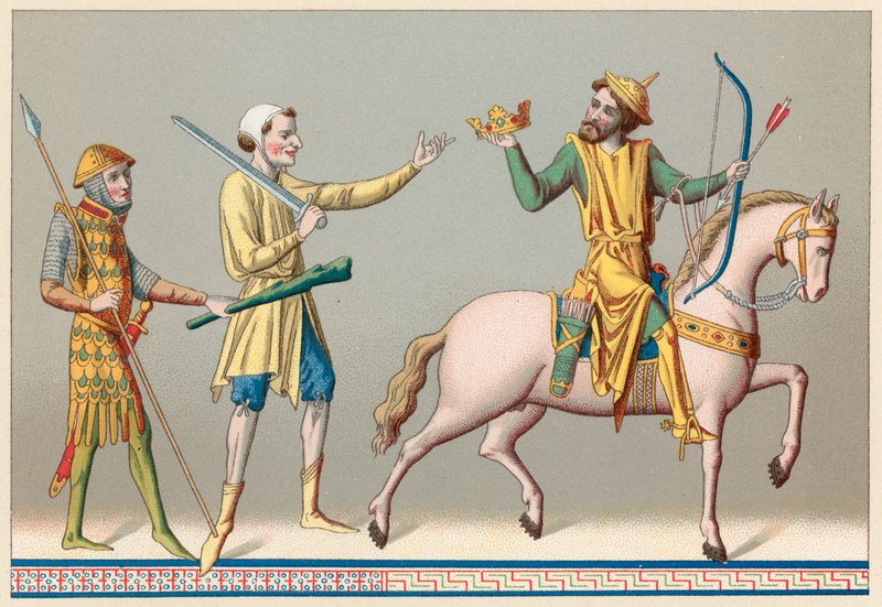 Avrupa Orta Çağ Kostümü by French School
