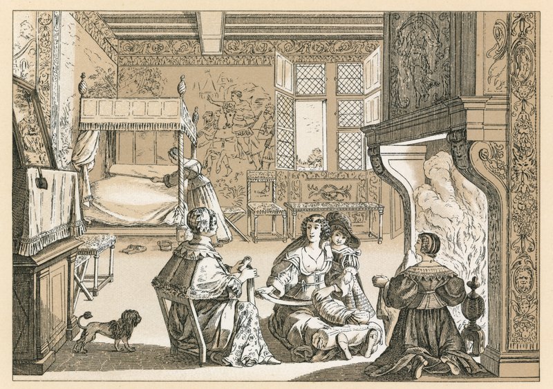 Avrupa XVII.Yüzyıl Kostümü by French School