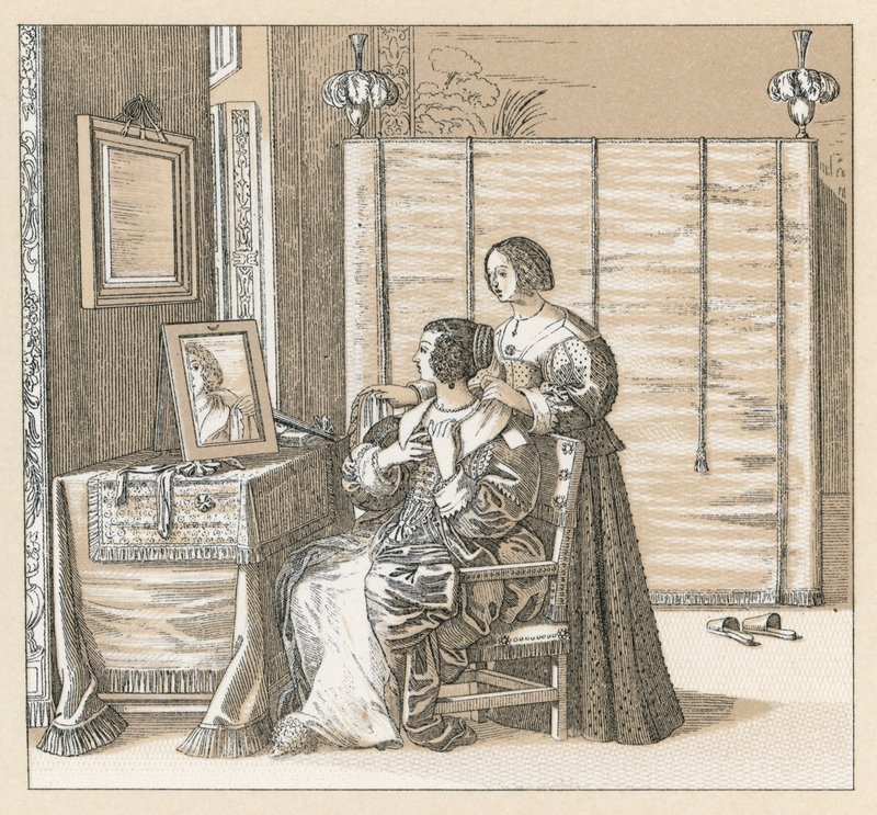 Avrupa XVII.Yüzyıl Kostümü by French School