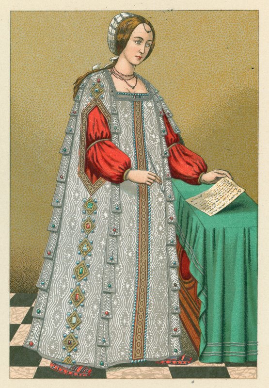 Avrupa XVI. Yüzyıl Kostümü by French School