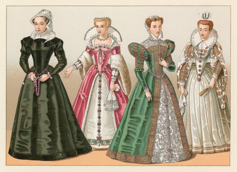 Avrupa XVI. Yüzyıl Kostümü by French School