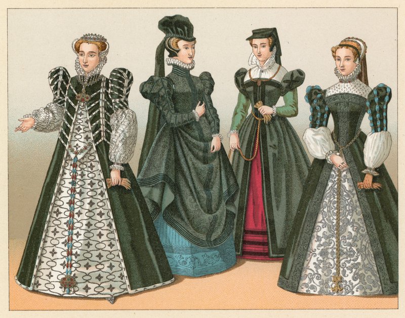 Avrupa XVI. Yüzyıl Kostümü by French School
