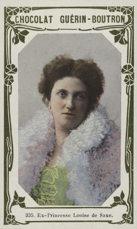 Saksonya Eski Prensesi Louise (renkli fotoğraf) by French School