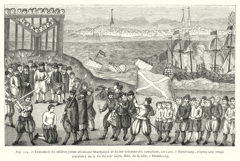 Ünlü Alman korsan Stoerteneck ve yetmiş suç ortağının 1402