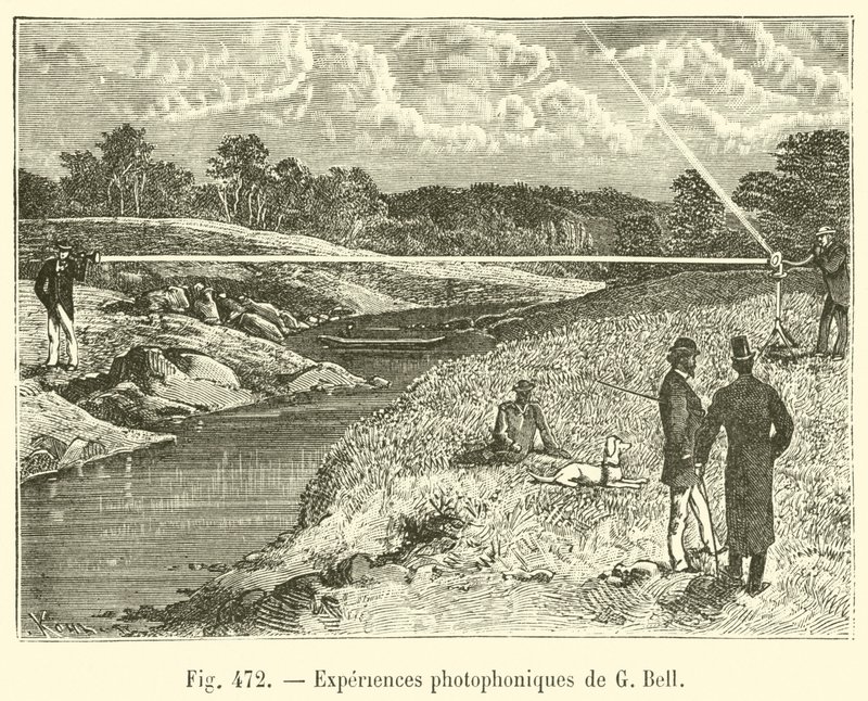 Deneyimler photophoniques de G Bell (gravür) by French School