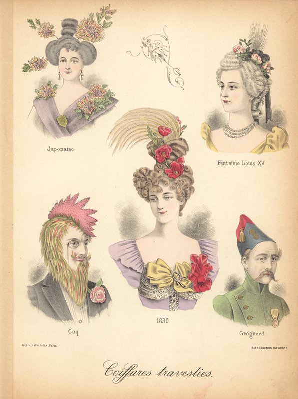 Sıra dışı saç stilleri by French School