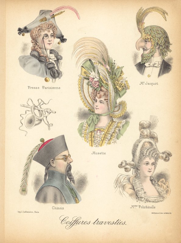Sıra dışı saç stilleri by French School