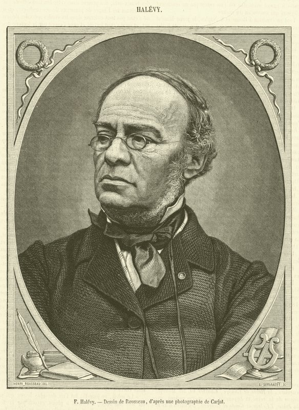 F Halevy (gravür) by French School