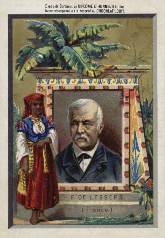 Ferdinand de Lesseps, Fransız girişimci ve kanal oluşturucu by French School