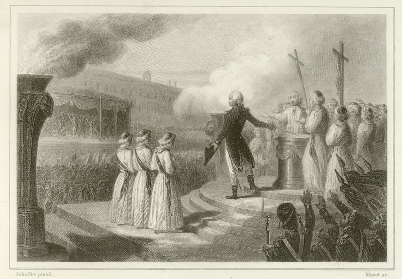 Fete de la Federation, 14 Temmuz 1790 by French School