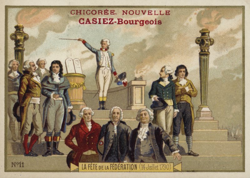 Fete de la Federation, Fransız Devrimi, 14 Temmuz 1790 by French School