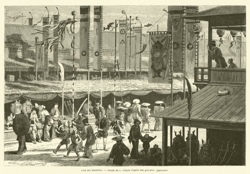 Afiş Partisi (gravür) by French School