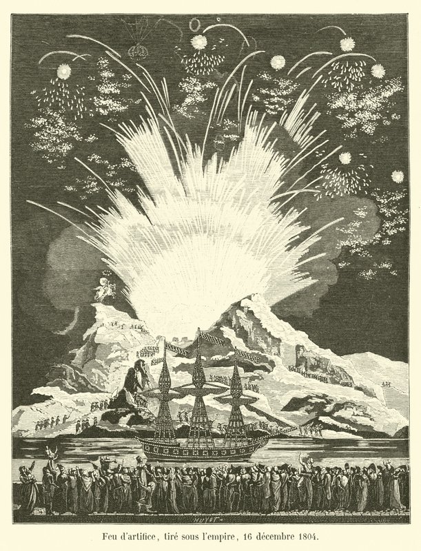 Havai Fişek, Empire Tire, 16 Aralık 1804 by French School