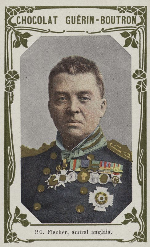 Fischer, İngiliz amiral (renkli fotoğraf) by French School