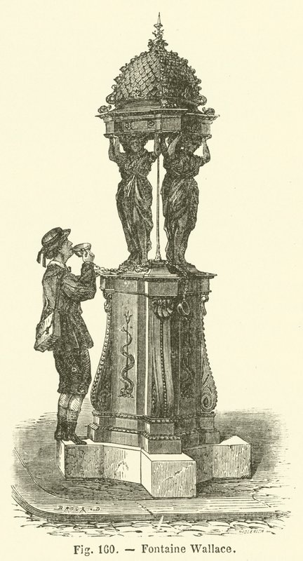 Fontaine Wallace (gravür) by French School
