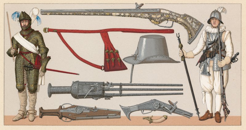 Fransa XVI-XVII.Yüzyıl Kostümü by French School