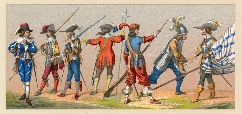 Fransa XVII-XVIII.Yüzyıl Kostümü by French School