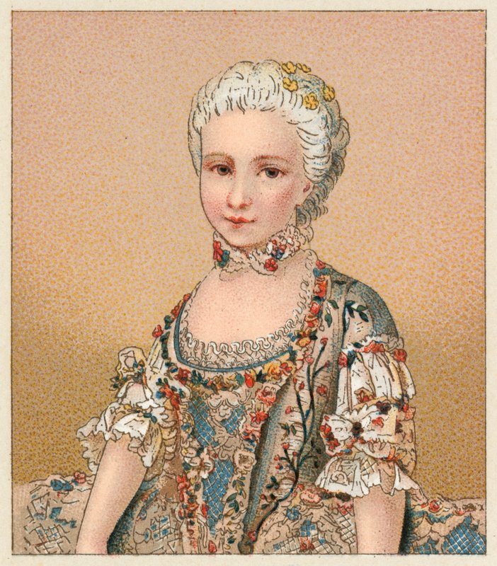 Fransa XVIII.Yüzyıl Kostümü by French School