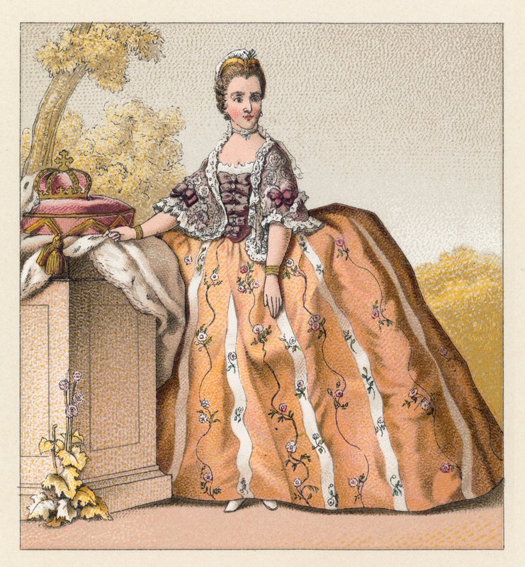 Fransa XVIII.Yüzyıl Kostümü by French School