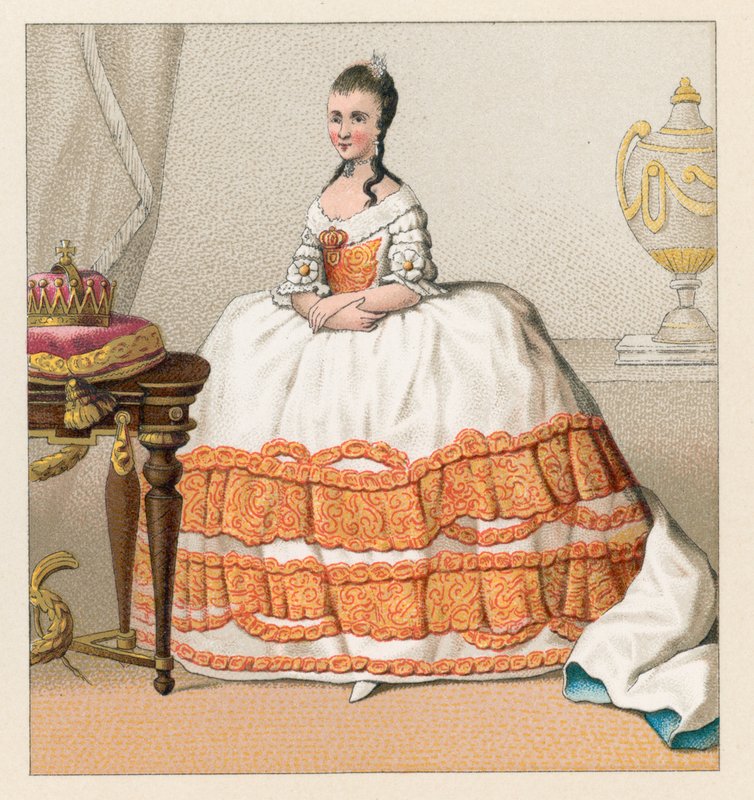 Fransa XVIII.Yüzyıl Kostümü by French School