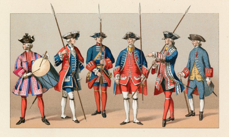 Fransa XVIII.Yüzyıl Kostümü by French School