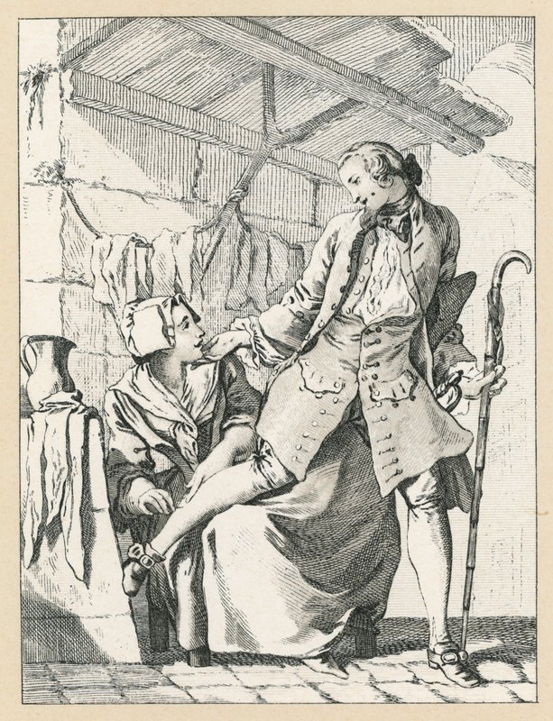 Fransa XVIII.Yüzyıl Kostümü by French School