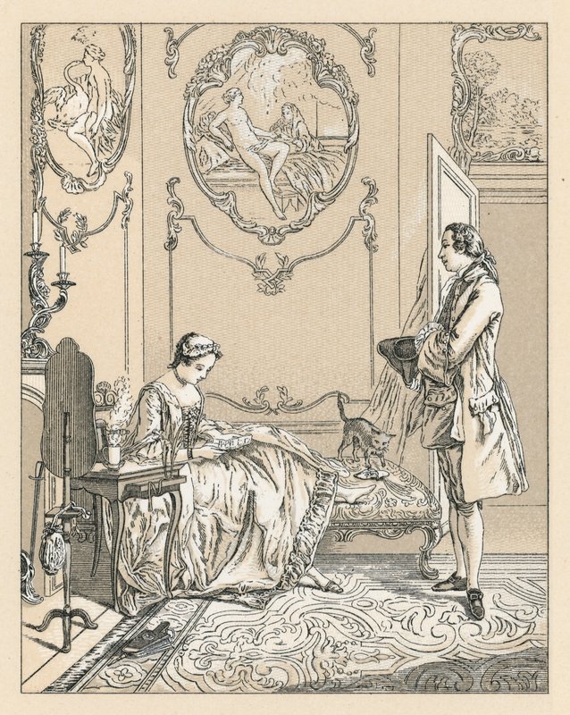 Fransa XVIII.Yüzyıl Kostümü by French School