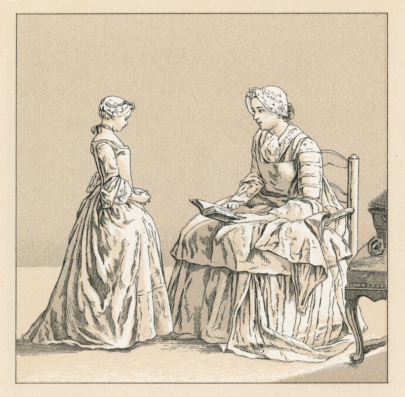 Fransa XVIII.Yüzyıl Kostümü by French School