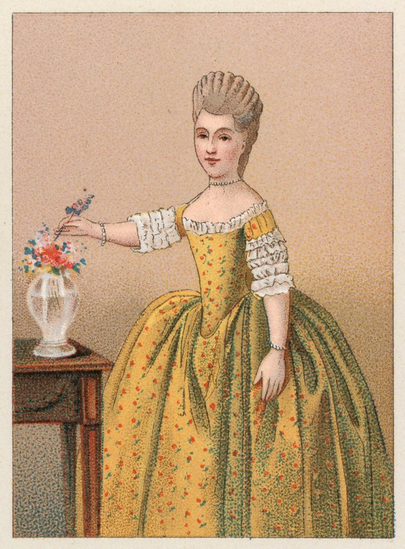 Fransa XVIII.Yüzyıl Kostümü by French School
