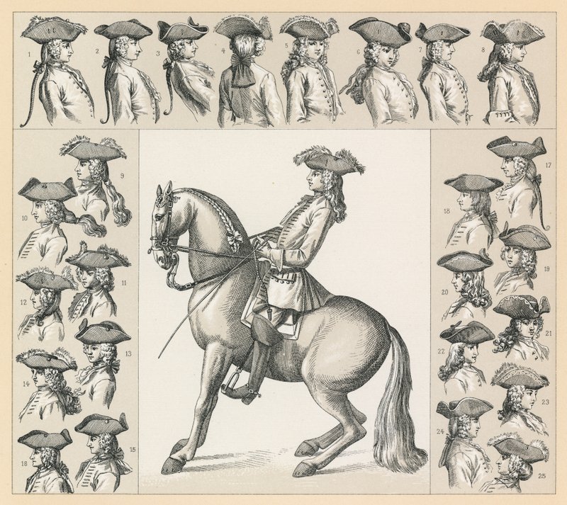 Fransa XVIII.Yüzyıl Kostümü by French School